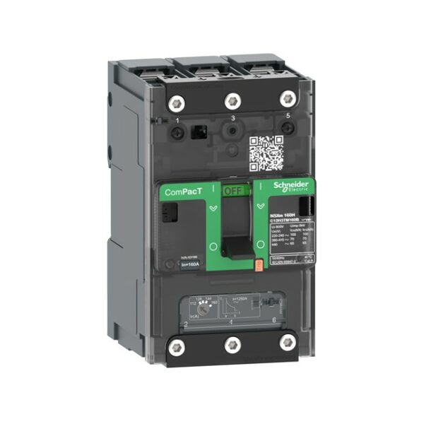 Circuit breaker, ComPacT NSXm 63E, 16kA/415VAC, 3 poles, TMD trip unit 16A, lugs/busbars (C11E3TM016B)